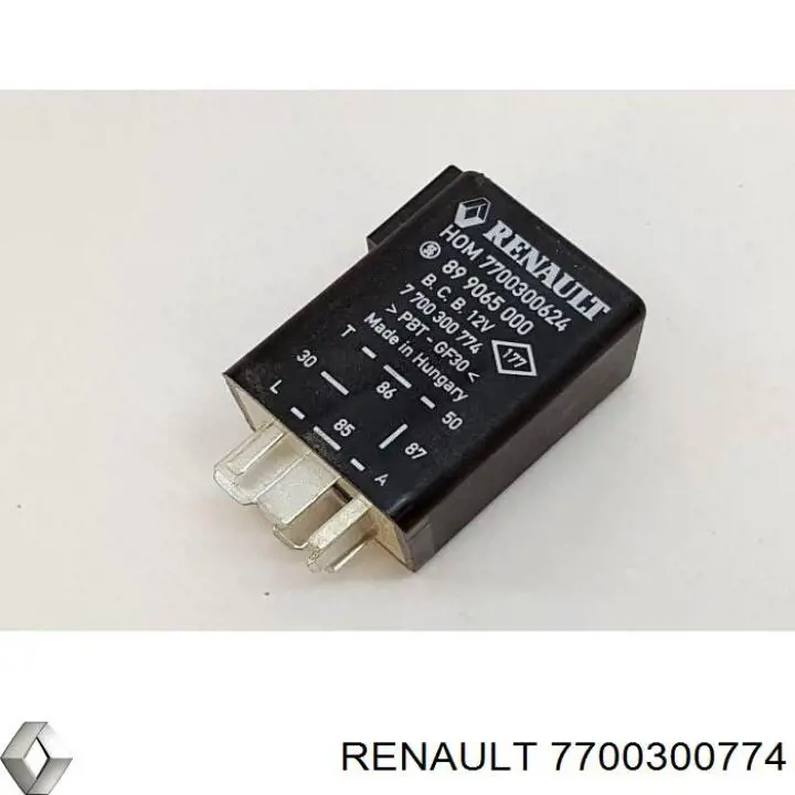 7700300774 Renault (RVI) Relê das velas de incandescência