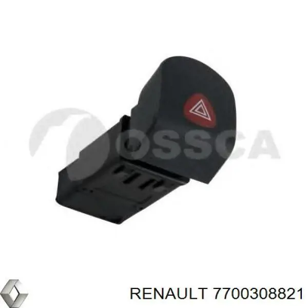 7700308821 Renault (RVI) Botão de ativação do sinal de emergência