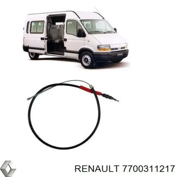 Cabo traseiro direito/esquerdo do freio de estacionamento Renault (RVI) 7700311217 preço, a partir de 18,76 USD