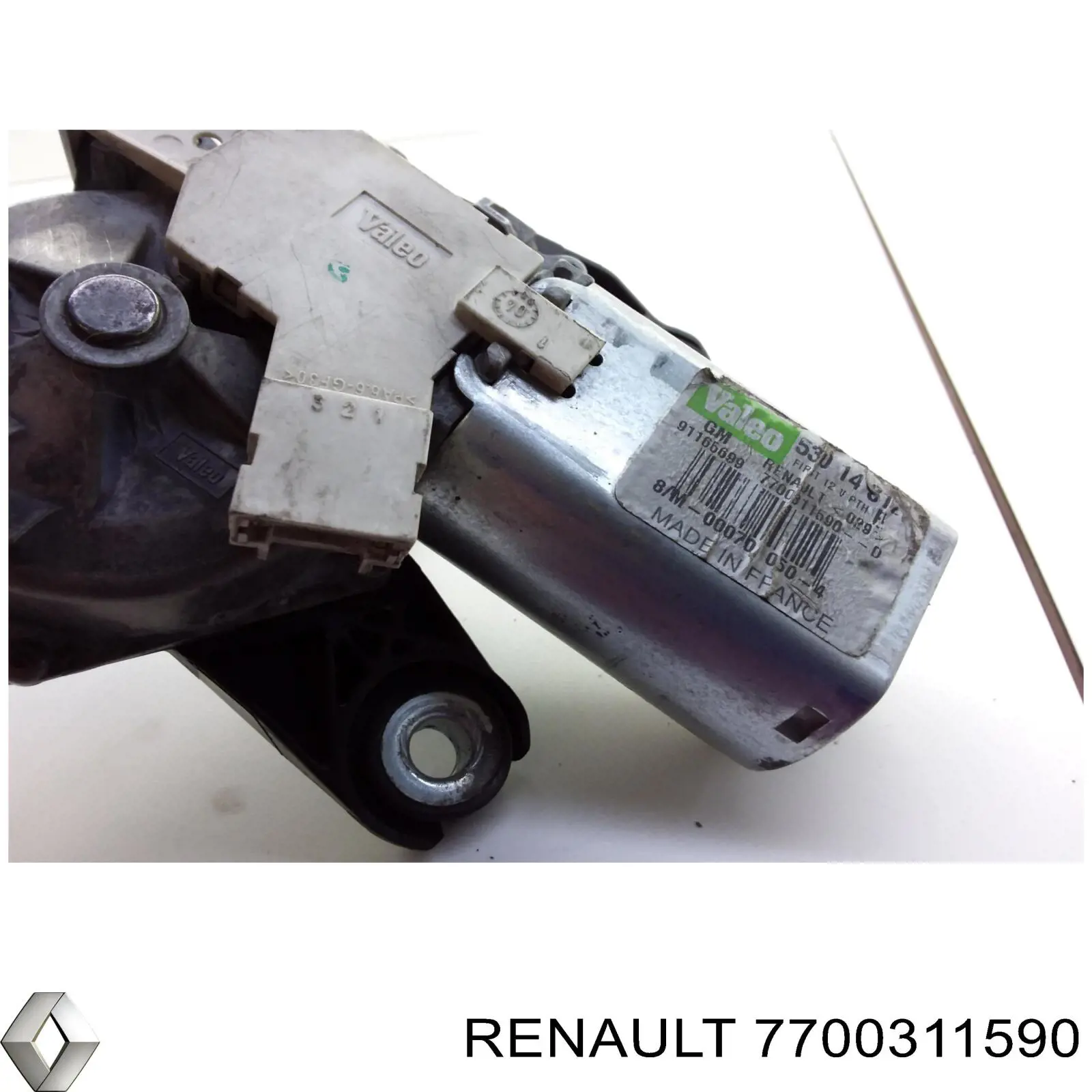 7700311590 Renault (RVI) Motor de limpador pára-brisas de vidro traseiro
