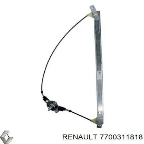 7700311818 Renault (RVI) Mecanismo de acionamento de vidro da porta dianteira esquerda