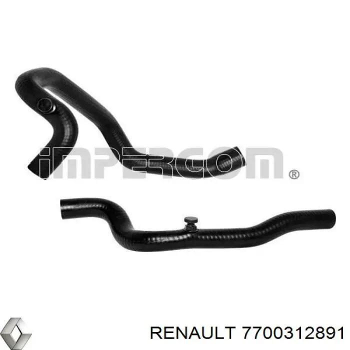 7700312891 Renault (RVI) Mangueira do radiador de aquecedor (de forno), fornecimento