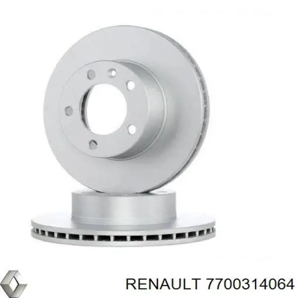 7700314064 Renault (RVI) Disco do freio dianteiro