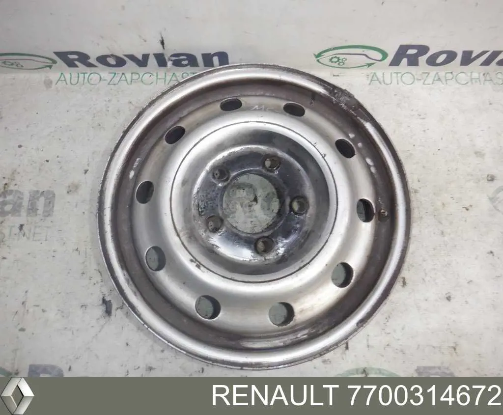 Discos de roda de aço (estampados) Renault (RVI) 7700314672 preço, a partir de 88,61 USD
