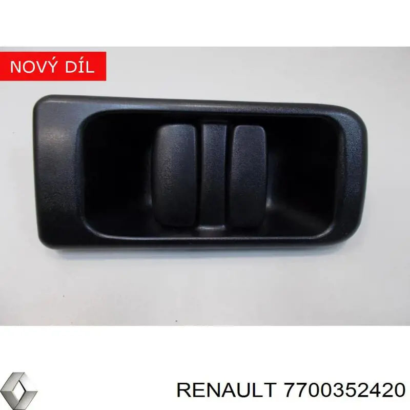 7700352420 Renault (RVI) Maçaneta externa direita da porta lateral (deslizante)