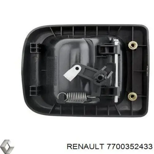 Compre 7700352433 Renault (RVI) Maçaneta direita externa da porta traseira (batente)