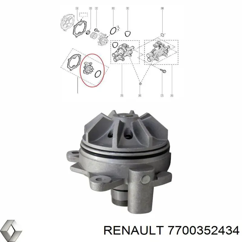 Compre 7700352434 Renault (RVI) 
