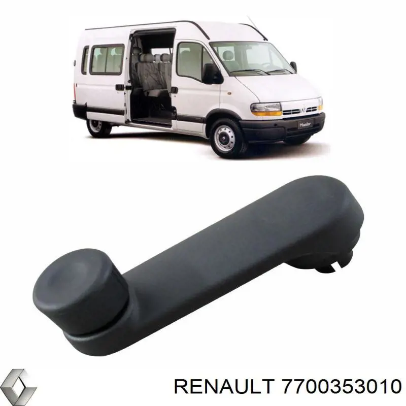 Compre 7700353010 Renault (RVI) Puxador de acionamento de vidro da porta dianteira