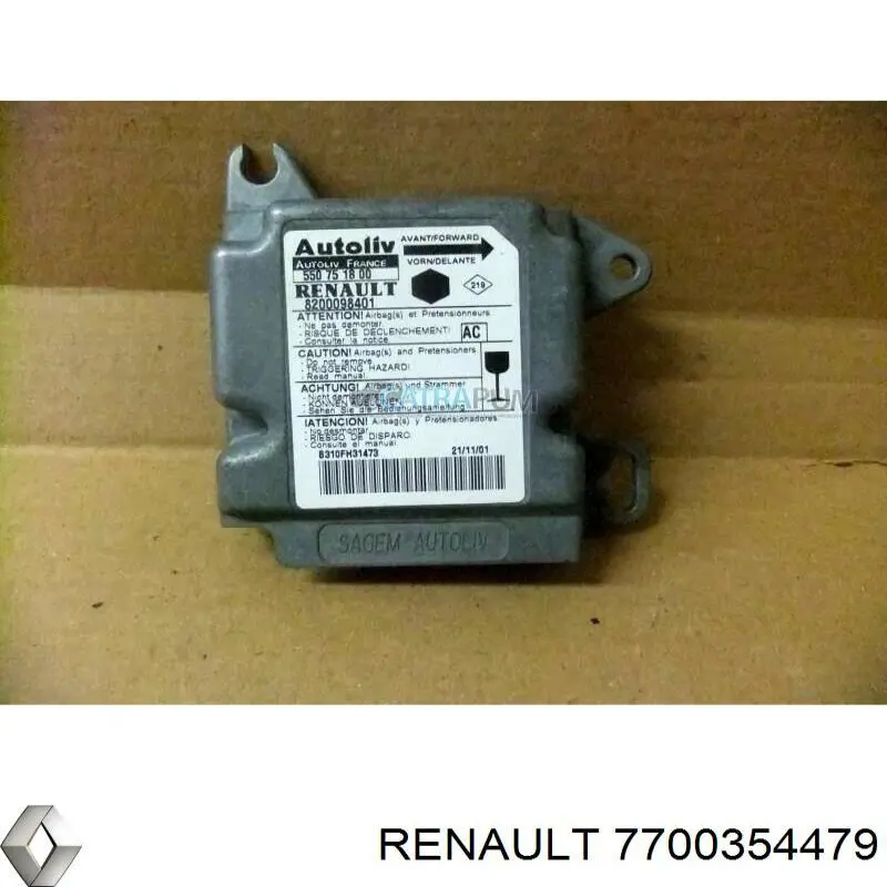 Compre 7700354479 Renault (RVI) Maçaneta dianteira direita da porta externa