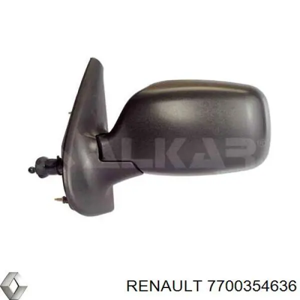 Espelho de retrovisão esquerdo Renault (RVI) 7700354636 preço, a partir de 59,69 USD