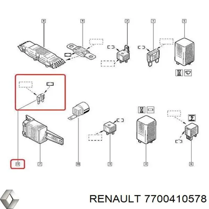 7700410578 Renault (RVI) 
