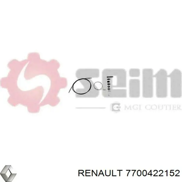 Cabo/pedal de gás (de acelerador) Renault (RVI) 7700422152 preço, a partir de 10,53 USD