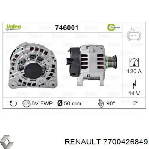 7700426849 Renault (RVI) Gerador