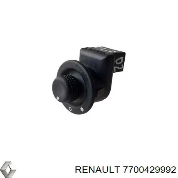 7700429992 Renault (RVI) Unidade de controlo dos espelhos de retrovisão, na porta