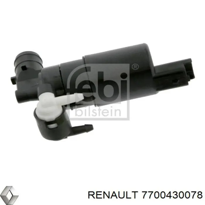 7700430078 Renault (RVI) Bomba de motor de fluido para lavador de vidro dianteiro
