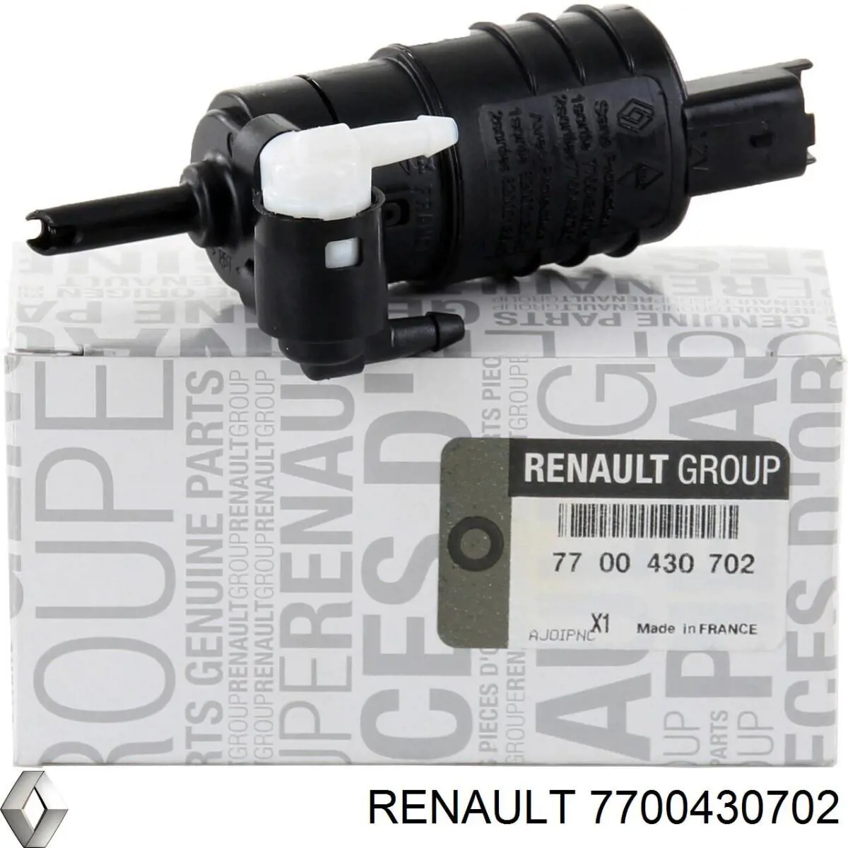 7700430702 Renault (RVI) Bomba de motor de fluido para lavador de vidro dianteiro/traseiro
