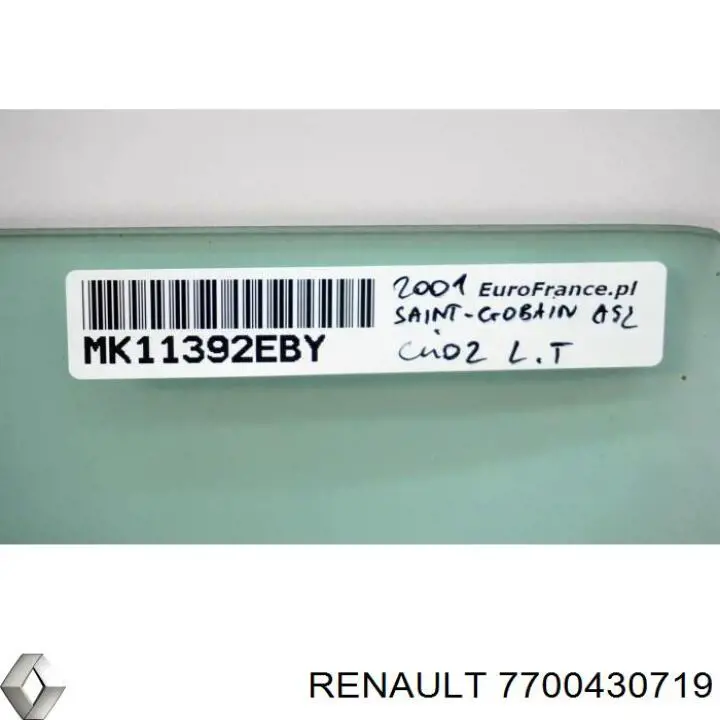 Compre 7700430719 Renault (RVI) Vidro da porta traseira esquerda