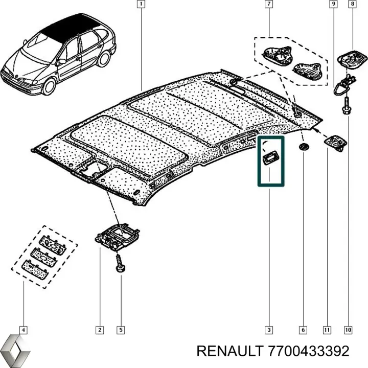  Renault (RVI) 7700433392 preço, a partir de 13,01 USD