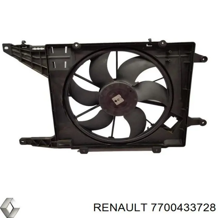 Difusor do radiador de esfriamento 7700433728 Renault (RVI)