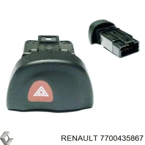 Botão de ativação do sinal de emergência Renault (RVI) 7700435867 preço, a partir de 17,28 USD