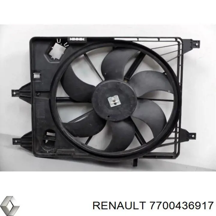 7700436917 Renault (RVI) Difusor do radiador de esfriamento, montado com motor e roda de aletas