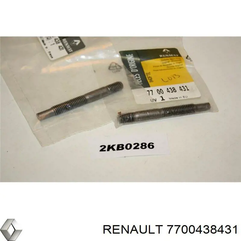 7700438431 Renault (RVI) Parafuso (prego) de tubo coletor de escape