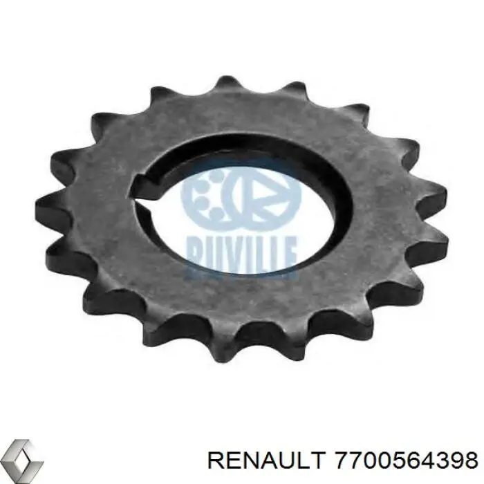 7700564398 Renault (RVI) Roda dentada de bomba de óleo