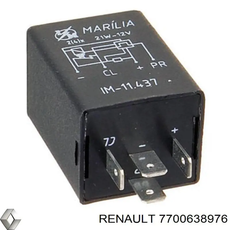 Relê de pisca-pisca 7700638976 Renault (RVI)