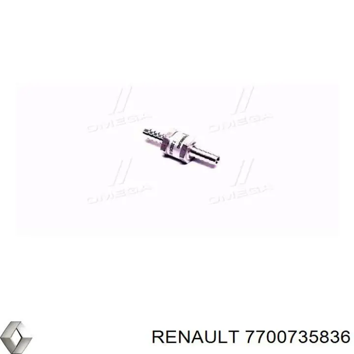 Compre 7700735836 Renault (RVI) Válvula de retenção para devolução de combustível