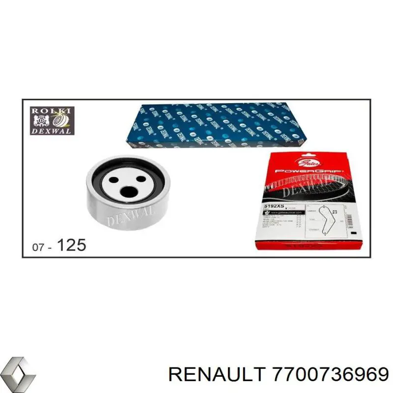 Compre 7700736969 Renault (RVI) Correia do mecanismo de distribuição de gás