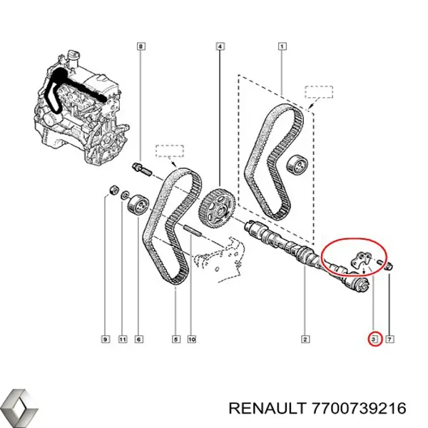  Renault (RVI) 7700739216 preço, a partir de  