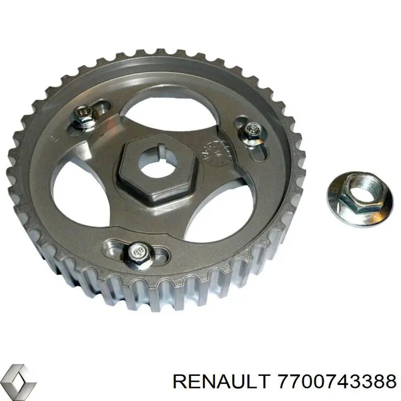 Compre 7700743388 Renault (RVI) Roda dentada de engrenagem de cadeia da Bomba de Combustível de Pressão Alta