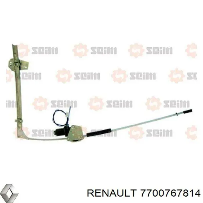 Compre 7700767814 Renault (RVI) Mecanismo de acionamento de vidro da porta dianteira esquerda