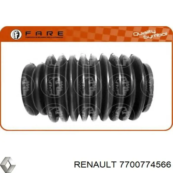 Bota de proteção do mecanismo de direção (de cremalheira) 7700774566 Renault (RVI)