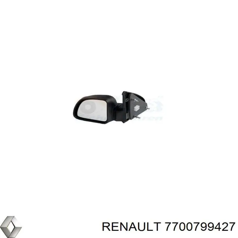 6126168 Alkar Espelho de retrovisão direito