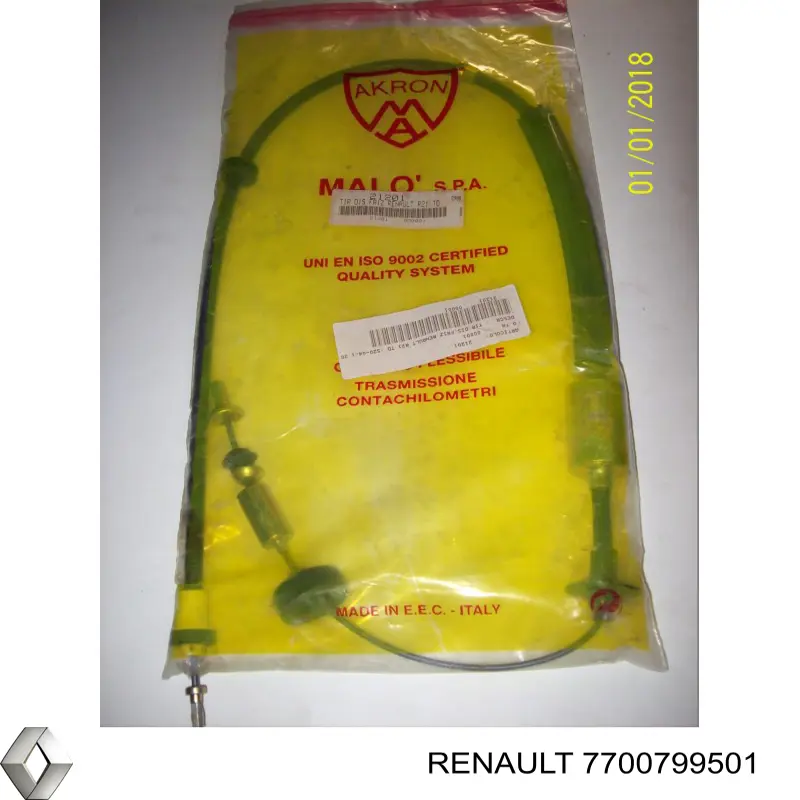 7700799501 Renault (RVI) Cabo de embraiagem