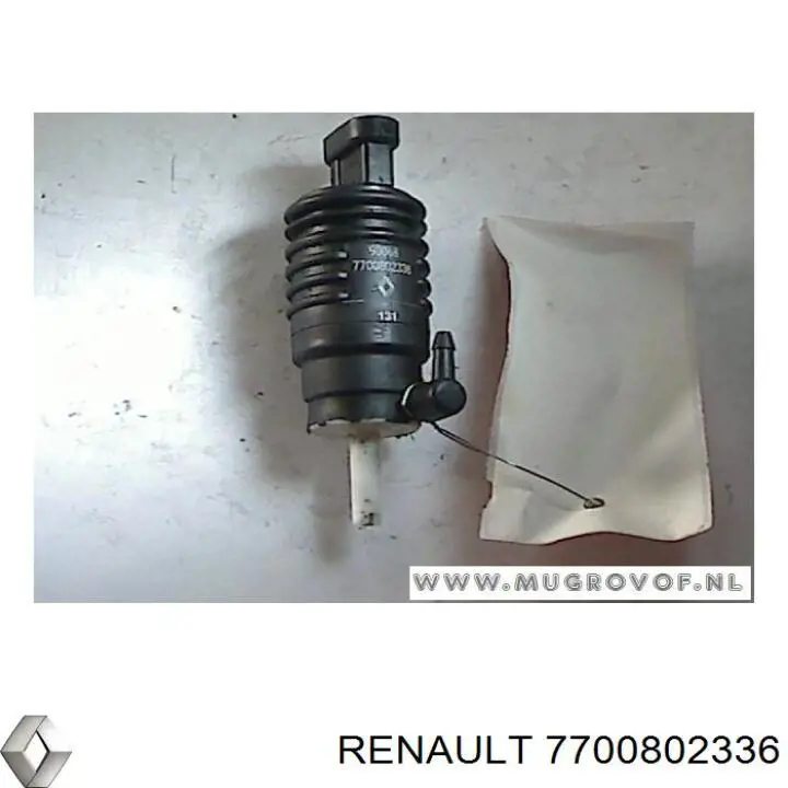 Compre 7700802336 Renault (RVI) Bomba de motor de fluido para lavador de vidro dianteiro