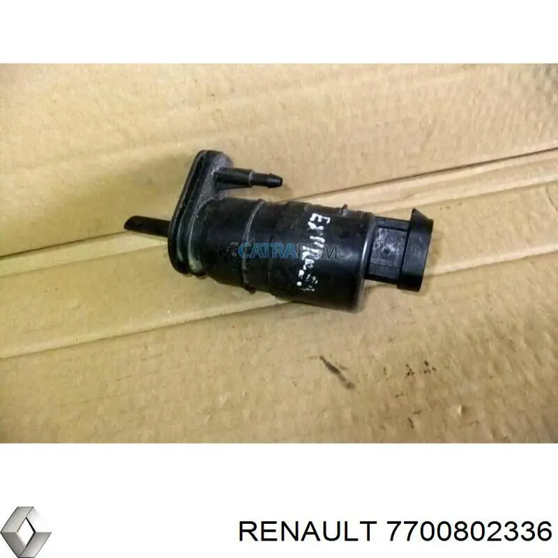 Bomba de motor de fluido para lavador de vidro dianteiro Renault (RVI) 7700802336