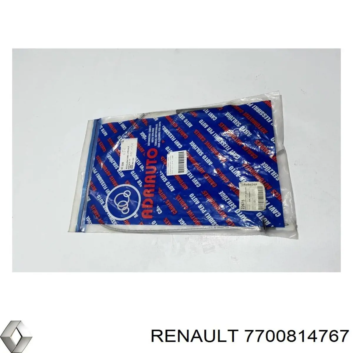 Cabo/pedal de gás (de acelerador) 7700814767 Renault (RVI)