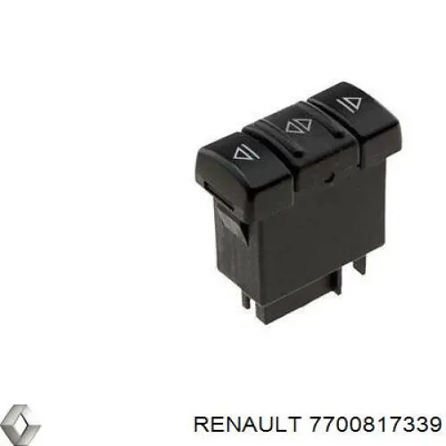 7700817339 Renault (RVI) Unidade de botões dianteira esquerda de controlo de elevador de vidro