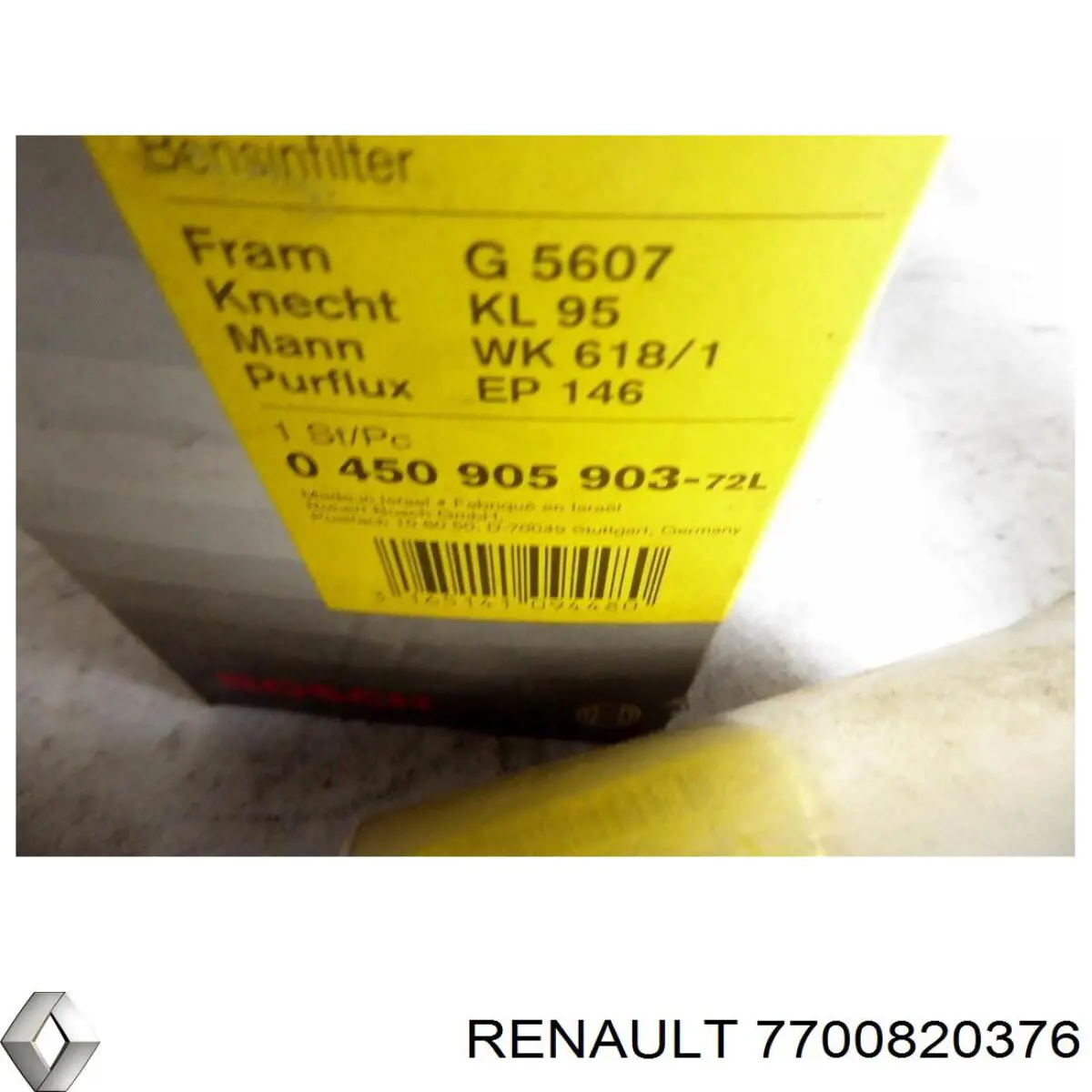 Filtro de combustível Renault (RVI) 7700820376 preço, a partir de 17,95 USD