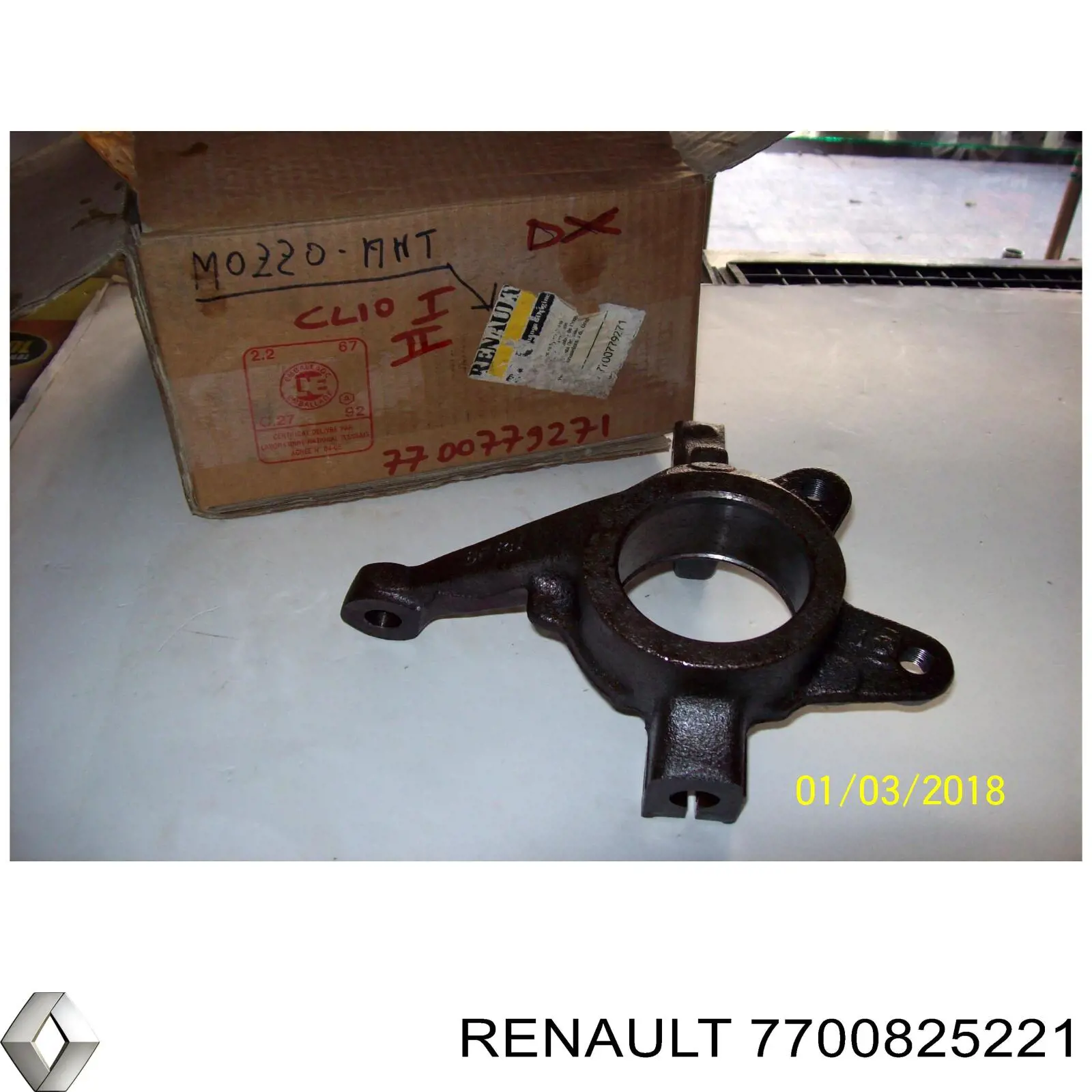 7700825221 Renault (RVI) Pino moente (extremidade do eixo) dianteiro direito