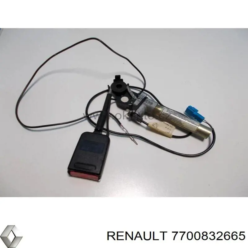 Barra (fecho) de fixação da correia de segurança dianteira direita Renault (RVI) 7700832665 preço, a partir de 54,48 USD