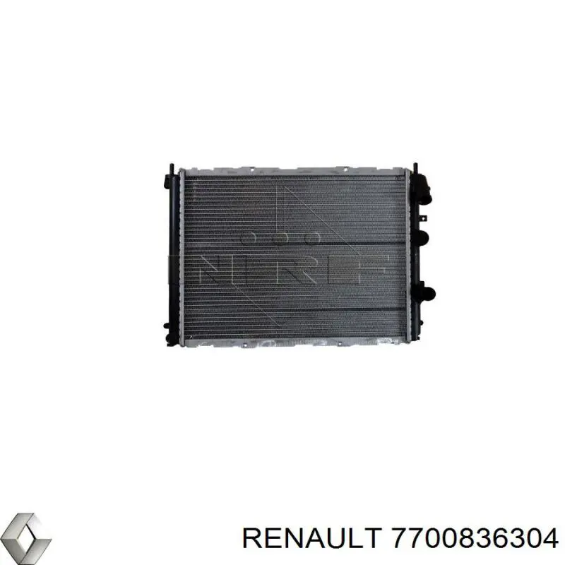 7700836304 Renault (RVI) Radiador de esfriamento de motor