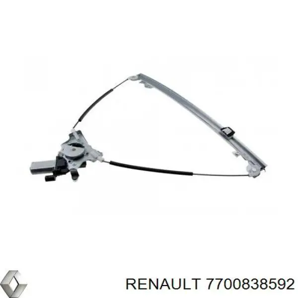 7700838592 Renault (RVI) Mecanismo de acionamento de vidro da porta dianteira esquerda
