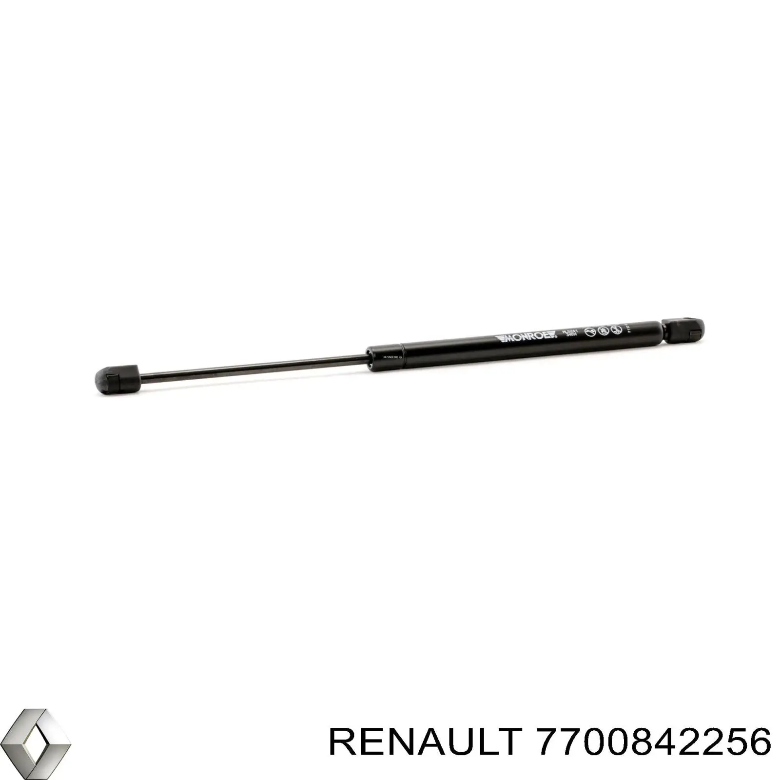 Compre 7700842256 Renault (RVI) Amortecedor de tampa de porta-malas (de 3ª/5ª porta traseira)