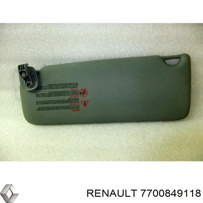 Pala contra o sol Renault (RVI) 7700849118 preço, a partir de 42,56 USD