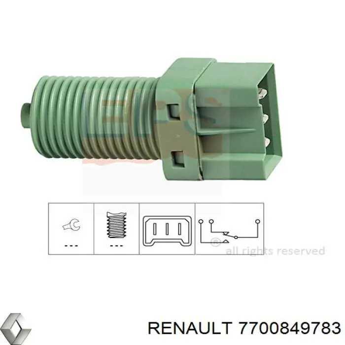 Sensor de ativação do sinal de parada Renault (RVI) 7700849783 preço, a partir de 15,18 USD