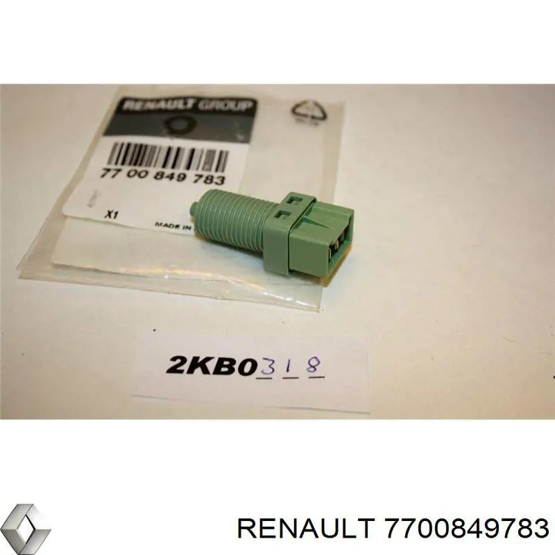 7700849783 Renault (RVI) Sensor de ativação do sinal de parada