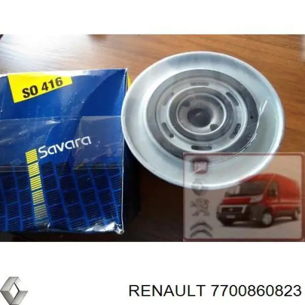 Filtro de óleo Renault (RVI) 7700860823 preço, a partir de 13,66 USD